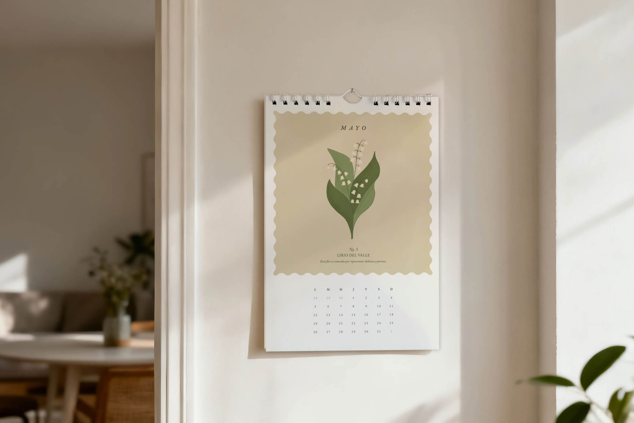 Birth Flowers illustrated calendar