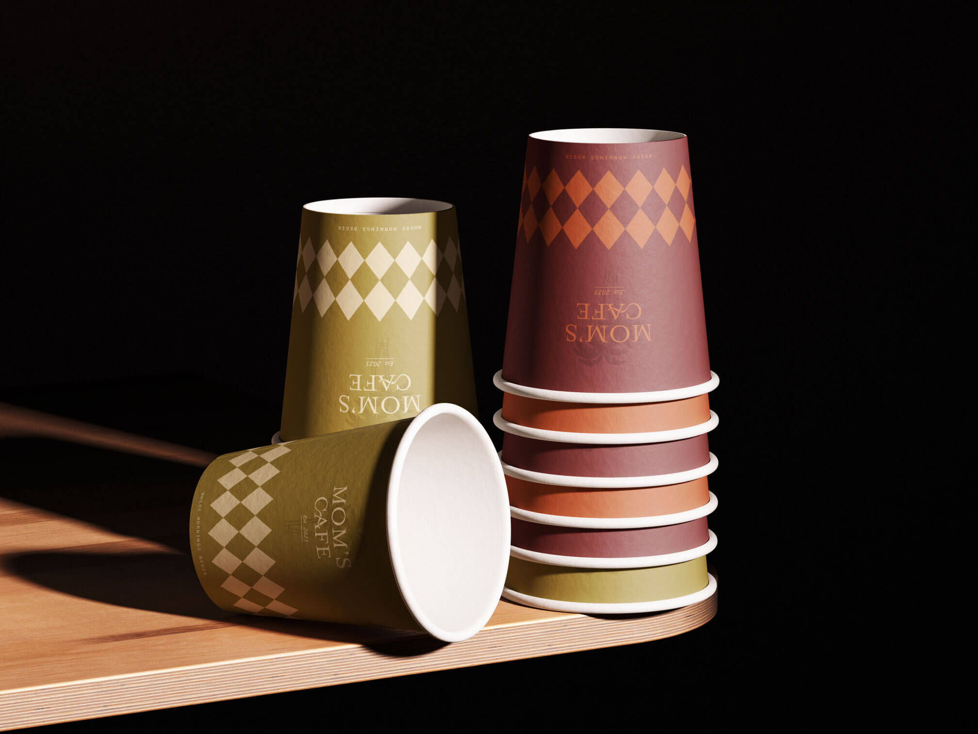 Mom's Cafe branding