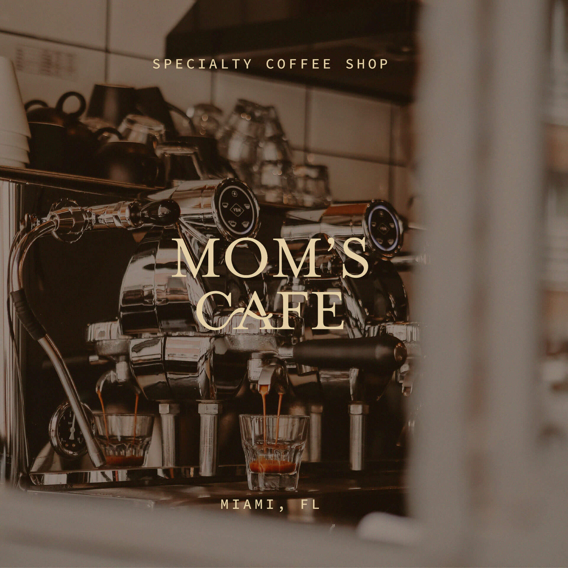 Mom's Cafe branding
