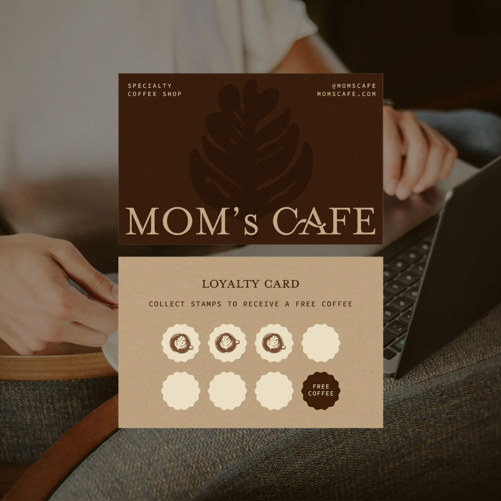 Mom's Cafe branding