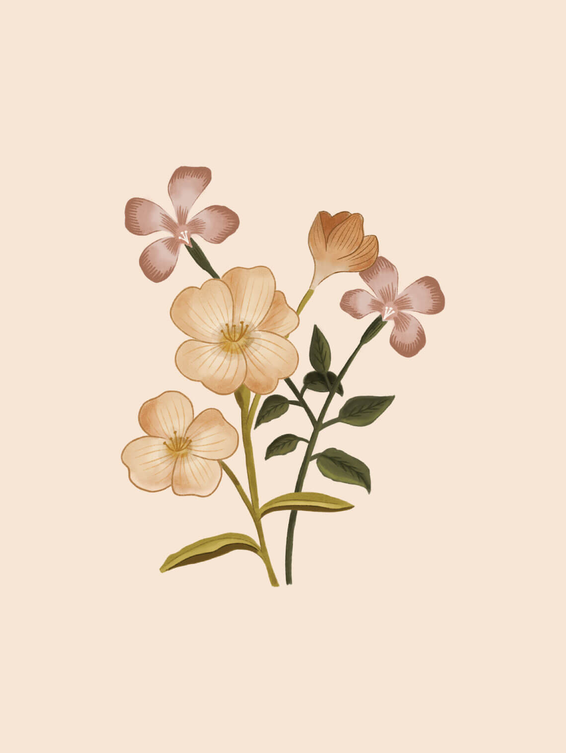 Vintage Floral Enamel Mugs